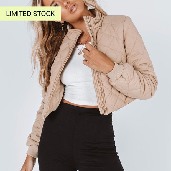 Princess Polly Jackets & Blazers - Princess Polly Cropped Puffer Jacket